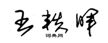 朱錫榮王軼暉草書個性簽名怎么寫