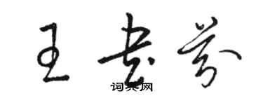 駱恆光王書芬草書個性簽名怎么寫