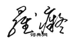 駱恆光羅痴草書個性簽名怎么寫