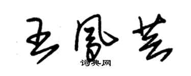 朱錫榮王鳳芸草書個性簽名怎么寫