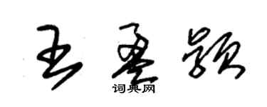 朱錫榮王盈穎草書個性簽名怎么寫