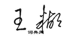 駱恆光王糊草書個性簽名怎么寫