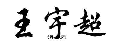 胡問遂王宇超行書個性簽名怎么寫