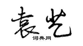 曾慶福袁藝行書個性簽名怎么寫