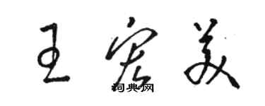 駱恆光王宏美草書個性簽名怎么寫