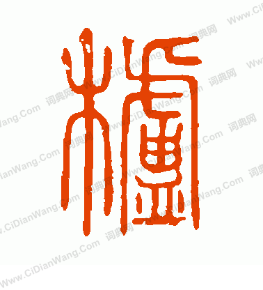 說文解字寫的櫨