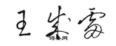 駱恆光王成雷草書個性簽名怎么寫