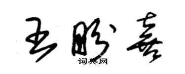 朱錫榮王盼喜草書個性簽名怎么寫