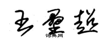 朱錫榮王壘超草書個性簽名怎么寫