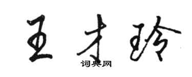 駱恆光王才玲行書個性簽名怎么寫