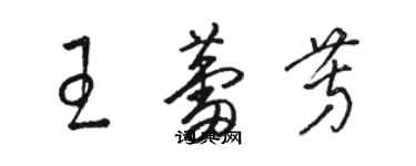 駱恆光王蕾芳草書個性簽名怎么寫