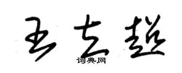 朱錫榮王立超草書個性簽名怎么寫