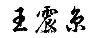 胡問遂王震京行書個性簽名怎么寫