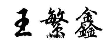 胡問遂王繁鑫行書個性簽名怎么寫