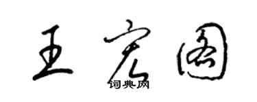 梁錦英王宏圖草書個性簽名怎么寫