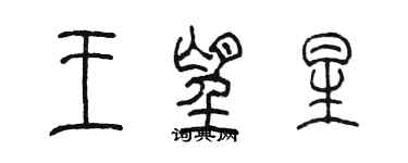 陳墨王望星篆書個性簽名怎么寫