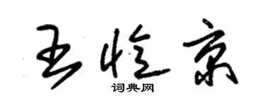 朱錫榮王憶京草書個性簽名怎么寫