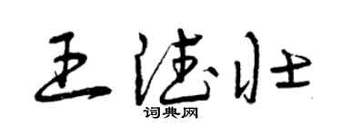 曾慶福王德壯草書個性簽名怎么寫