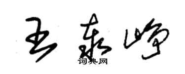 朱錫榮王泰崢草書個性簽名怎么寫