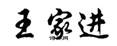 胡問遂王家進行書個性簽名怎么寫