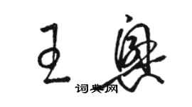 駱恆光王興草書個性簽名怎么寫