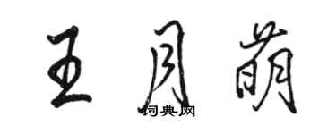 駱恆光王月萌行書個性簽名怎么寫