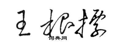 駱恆光王根標草書個性簽名怎么寫
