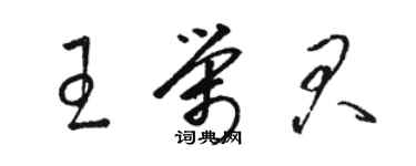 駱恆光王榮君草書個性簽名怎么寫