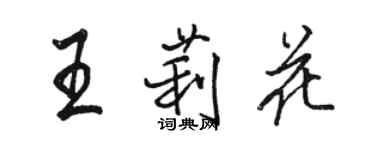 駱恆光王莉花行書個性簽名怎么寫
