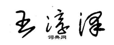 朱錫榮王淳澤草書個性簽名怎么寫