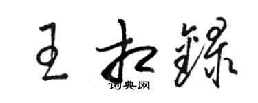駱恆光王相錄草書個性簽名怎么寫