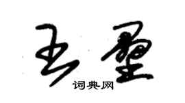 朱錫榮王壘草書個性簽名怎么寫