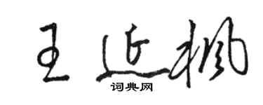 駱恆光王延楓草書個性簽名怎么寫