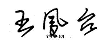 朱錫榮王鳳台草書個性簽名怎么寫