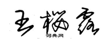 朱錫榮王櫻露草書個性簽名怎么寫