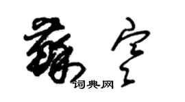 朱錫榮蘇寒草書個性簽名怎么寫