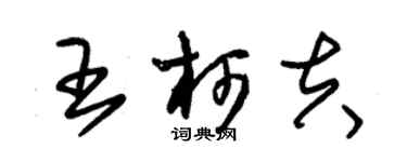 朱錫榮王柯夫草書個性簽名怎么寫