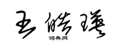 朱錫榮王皓瑛草書個性簽名怎么寫