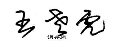 朱錫榮王老虎草書個性簽名怎么寫