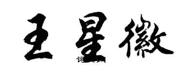 胡問遂王星徽行書個性簽名怎么寫