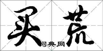 胡問遂買荒行書怎么寫