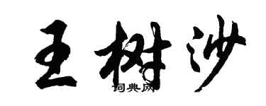 胡問遂王樹沙行書個性簽名怎么寫