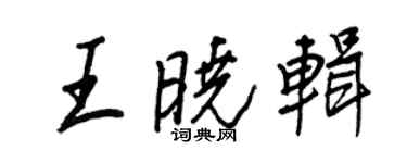 王正良王曉輯行書個性簽名怎么寫