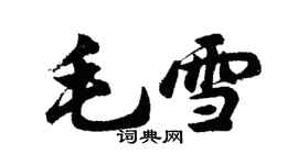 胡問遂毛雪行書個性簽名怎么寫