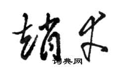 駱恆光趙幸草書個性簽名怎么寫