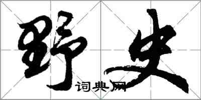 胡問遂野史行書怎么寫