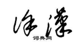 朱錫榮徐漢草書個性簽名怎么寫