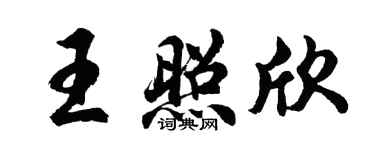 胡問遂王照欣行書個性簽名怎么寫