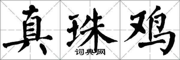 翁闓運真珠雞楷書怎么寫