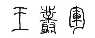 陳墨王叢軍篆書個性簽名怎么寫